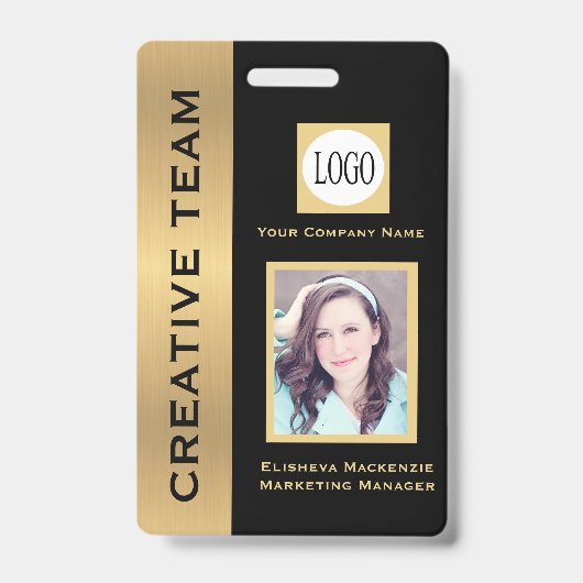 Badge d'identification de l'employé exécutif créat (Avant)
