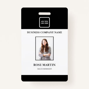 Badge d'identification de l'employé photo Customis