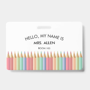 Badge d'identification de l'enseignant