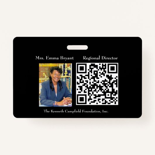 Badge d'identification de l'entreprise (Devant)