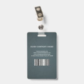 Badge d'identification de l'entreprise de photo su (Arrière avec clip)