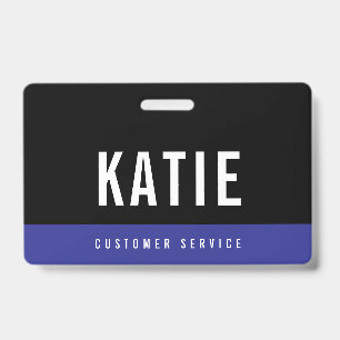 Badge d'identification de l'entreprise de soutien
