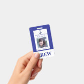 Badge d'identification de l'équipage du bateau ou (Manuel / portable)