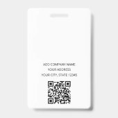 Badge d'identification de logo minimaliste moderne (Arrière)