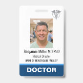 Badge d'identification de médecin infirmière Photo (Avant)