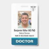 Badge d'identification de médecin infirmière Photo (Avant)