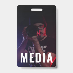 Badge d'identification de média de Backstage Pass