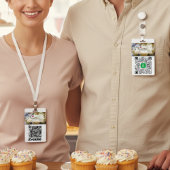 Badge d'identification de paiement scannable à dou