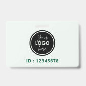 Badge d'identification de passe visiteur moderne v (Arrière)