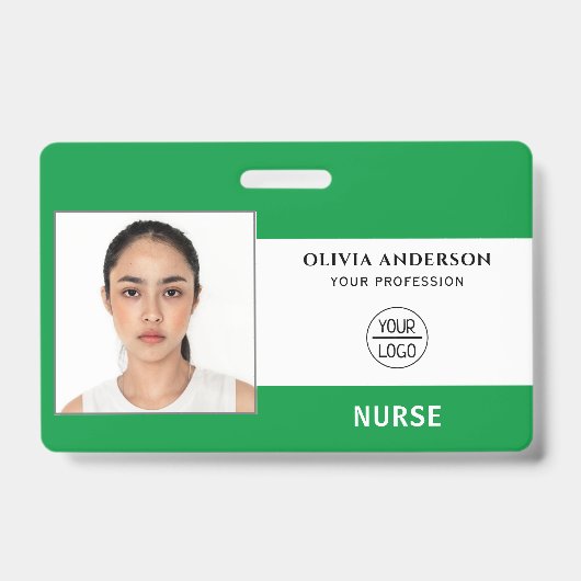 Badge d'identification de personnel photo d'affair (Avant)