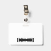 Badge d'identification de personnel photo d'affair (Arrière avec clip)