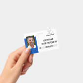 Badge d'identification de photo d'employé personna (Manuel / portable)