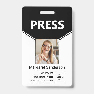 Badge d'identification de presse personnalisé avec