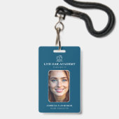 Badge d'identification de professeur à domicile | (Avant avec lanière)