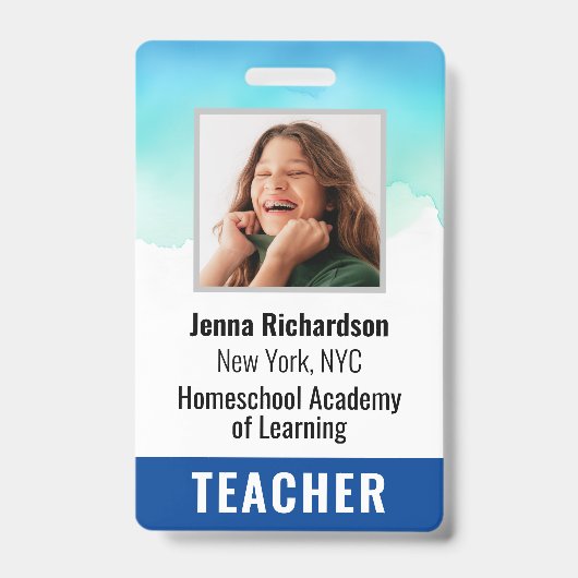 Badge d'identification de professeur d'école à dom (Avant)