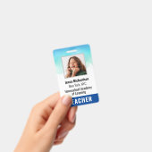 Badge d'identification de professeur d'école à la  (Manuel / portable)