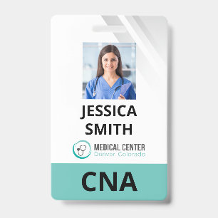 Badge d'identification de rôle avec photo