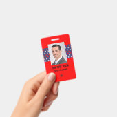 Badge d'identification de sécurité à thème politiq (Manuel / portable)