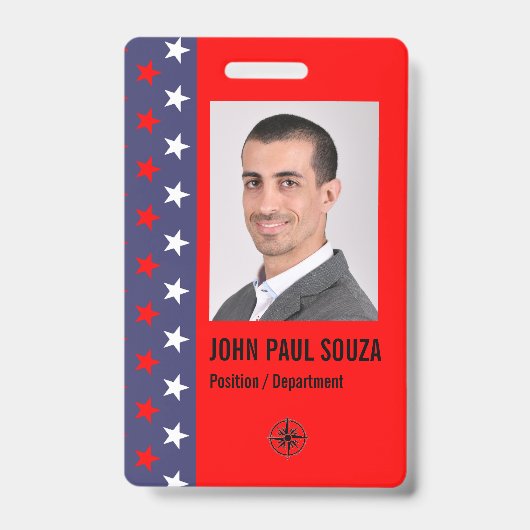 Badge d'identification de sécurité pour thème poli (Avant)
