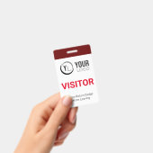 Badge d'identification de visiteur personnalisé (Manuel / portable)