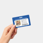 Badge d'identification d'élève de l'école élémenta (Manuel / portable)