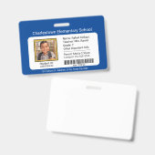 Badge d'identification d'élève de l'école élémenta (Avant & arrière)