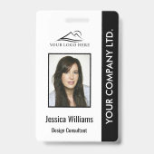 Badge d'identification d'employé d'entreprise pers (Avant)