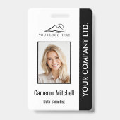 Badge d'identification d'employé d'entreprise pers (Avant)