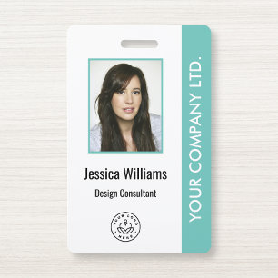 Badge d'identification d'employé d'entreprise pers