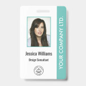 Badge d'identification d'employé d'entreprise pers (Avant)