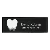 Badge D'identification Dentist Tooth Logo Professionnel Dental Assistant  (Devant)