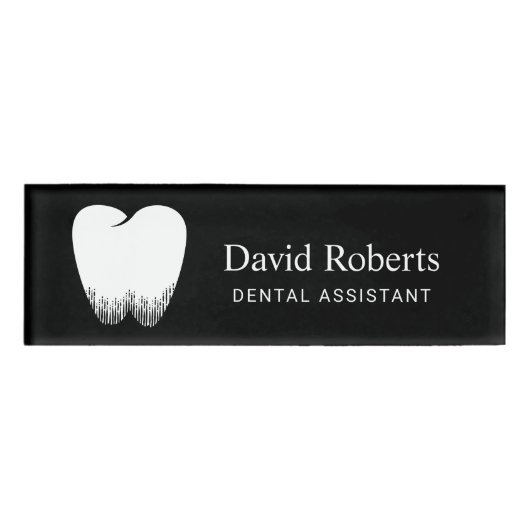 Badge D'identification Dentist Tooth Logo Professionnel Dental Assistant  (Devant)