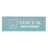 Badge D'identification Dentiste dentaire adjoint Hygiéniste Bureau dentai (Devant)