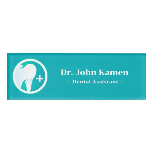 Badge D'identification Dentiste | Dents (Devant)