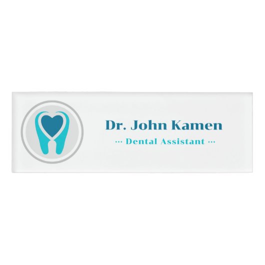 Badge D'identification Dentiste | Dents (Devant)