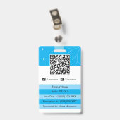 Badge d'identification d'entreprise (Arrière avec clip)