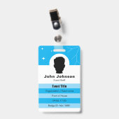 Badge d'identification d'entreprise (Avant avec clip)