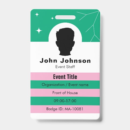 Badge d'identification d'entreprise (Avant)