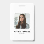 Badge d'identification d'entreprise à logo arrière (Avant)