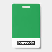 Badge d'identification d'entreprise avec photo et (Arrière)