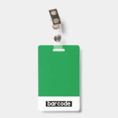 Badge d'identification d'entreprise avec photo et (Arrière avec clip)