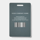 Badge d'identification d'entreprise de photo sur t (Arrière)