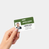 Badge d'identification d'entreprise horizontal ver (Manuel / portable)