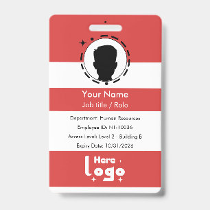 Badge d'identification d'entreprise personnalisé a