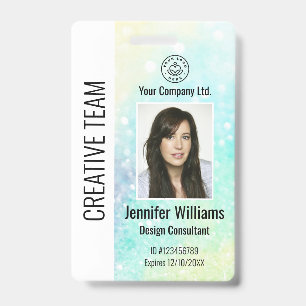 Badge d'identification d'entreprise personnalisé a