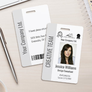 Badge d'identification d'entreprise personnalisé g