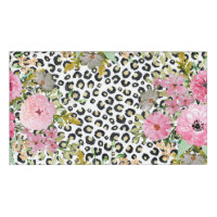 Design Empreinte de léopard et floral élégant