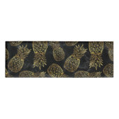 Badge D'identification Design géométrique moderne d'ananas en or (Devant)