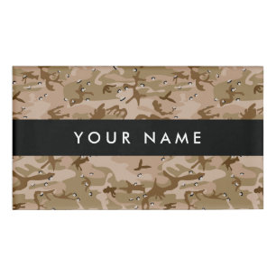 Badge D'identification Dessert Camouflage Avec Cailloux, Militaire, Armée