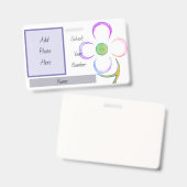 Badge d'identification d'étudiant à domicile (Avant & arrière)